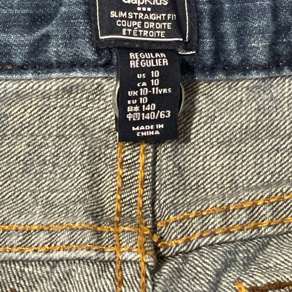 Gap Slim Straight Jeans - Boys Size 10 - Picture 9 of 14